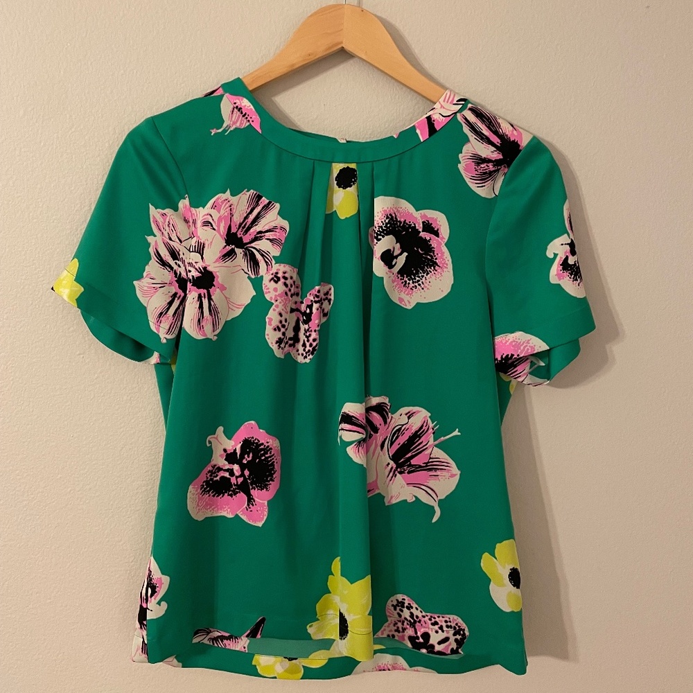 J. Crew floral blouse